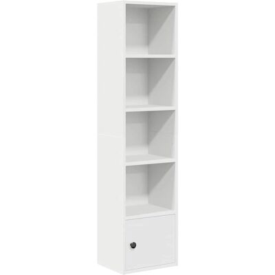 vidaXL Boekenkast Wit - 31x24x127 cm - Opbergmeubel vidaXL Boekenkast Wit - 31x24x127 cm - Opbergmeubel