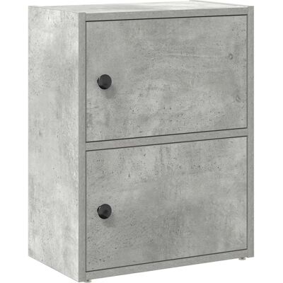 vidaXL Boekenkast Beton Grijs 40x24x52 cm Houtmateriaal - Bookcase vidaXL Boekenkast Beton Grijs 40x24x52 cm Houtmateriaal - Bookcase