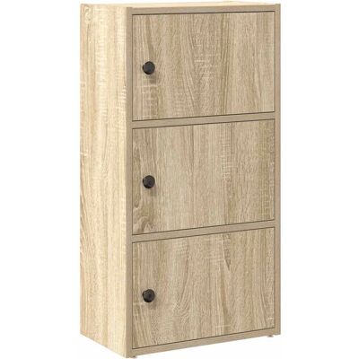 vidaXL 860366 Eikenhouten Boekenkast - Woonkamer vidaXL 860366 Eikenhouten Boekenkast - Woonkamer