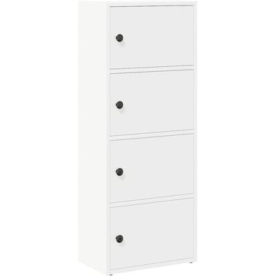 vidaXL 860373 Bibliothèque en bois de ingénierie blanche - Mobilier de salon - Publicité vidaXL 860373 Bibliothèque en bois de ingénierie blanche - Mobilier de salon - Publicité