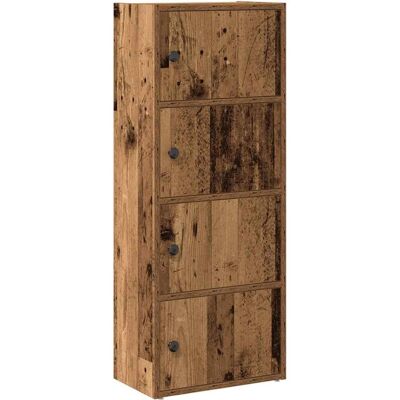 vidaXL Bücherregal Alt Holz - 40x24x102 cm - Holzwerkstoff vidaXL Bücherregal Alt Holz - 40x24x102 cm - Holzwerkstoff