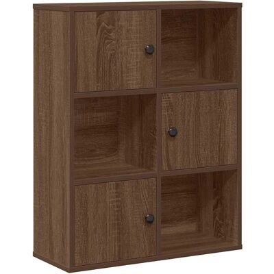 vidaXL Houten Boekenkast Bruin eiken 60x24x76,5 cm - Boekenkast vidaXL Houten Boekenkast Bruin eiken 60x24x76,5 cm - Boekenkast