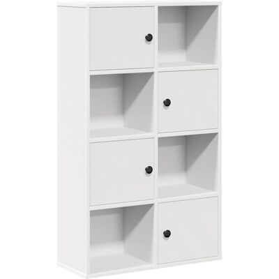 Estantería de madera de ingeniería blanca 60x24x101,5 cm VidaXL - Muebles para sala Estantería de madera de ingeniería blanca 60x24x101,5 cm VidaXL - Muebles para sala