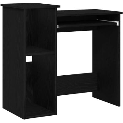 vidaXL Zwart Bureau met Planken 84x40x78 cm Kantoorbureau vidaXL Zwart Bureau met Planken 84x40x78 cm Kantoorbureau