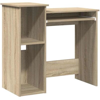 vidaXL Bureaublad met Planken Sonoma Eik - Kantoor Bureau vidaXL Bureaublad met Planken Sonoma Eik - Kantoor Bureau