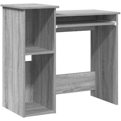vidaXL 860450 Grijze Sonoma Bureau met Planken vidaXL 860450 Grijze Sonoma Bureau met Planken