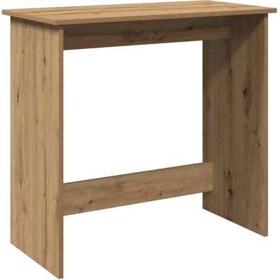 Bureau en chêne fumé vidaXL - Bureau & Étude - 80x40x75 cm - Publicité Bureau en chêne fumé vidaXL - Bureau & Étude - 80x40x75 cm - Publicité