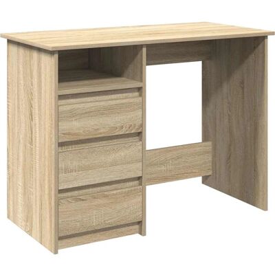vidaXL Eikenhouten bureau - Bureau vidaXL Eikenhouten bureau - Bureau