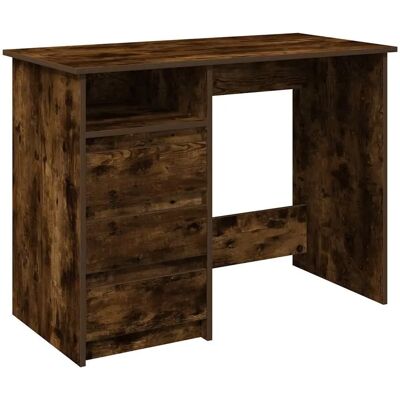 vidaXL Rauch-Eiche Schreibtisch - 102x50x75 cm - Ingenieurholz vidaXL Rauch-Eiche Schreibtisch - 102x50x75 cm - Ingenieurholz
