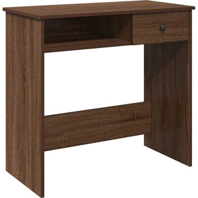 vidaXL Bruine Eiken-Optiek Bureau 80x40x75 cm Gekleurd Spaanplaat - Kantoor & Studie vidaXL Bruine Eiken-Optiek Bureau 80x40x75 cm Gekleurd Spaanplaat - Kantoor & Studie