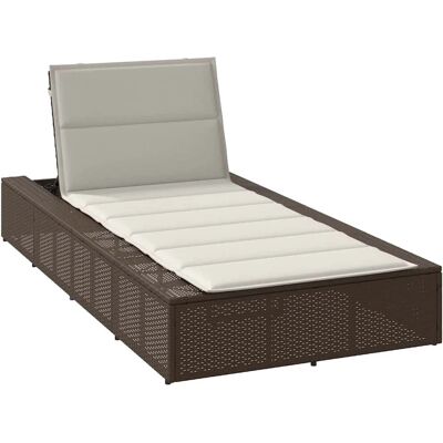 vidaXL Gartenstuhl - Gepolsteter Sitz Polyester Creme vidaXL Gartenstuhl - Gepolsteter Sitz Polyester Creme