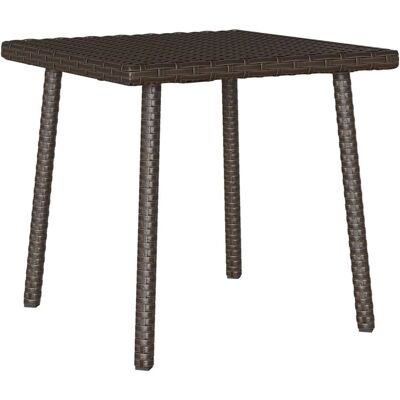 vidaXL Tuinbijzettafel - Rechthoekig Bruin 40x40 - Tuinmeubilair vidaXL Tuinbijzettafel - Rechthoekig Bruin 40x40 - Tuinmeubilair