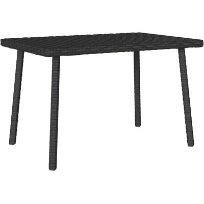 vidaXL Mebel ogrodowy - Czarny, 80x40x37 cm vidaXL Mebel ogrodowy - Czarny, 80x40x37 cm