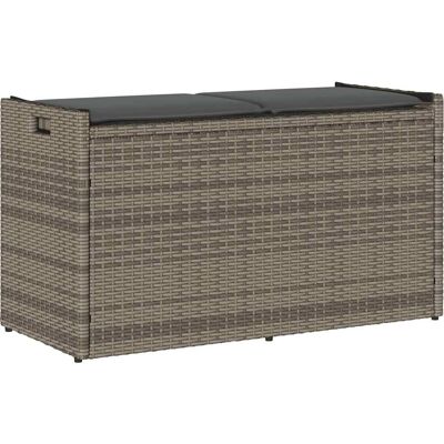 vidaXL Aufbewahrungsbank mit Polster - Gartenmöbel Rattan vidaXL Aufbewahrungsbank mit Polster - Gartenmöbel Rattan