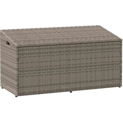 vidaXL Gartenschrank Beige - 110x50x58 cm Poly Rattan vidaXL Gartenschrank Beige - 110x50x58 cm Poly Rattan