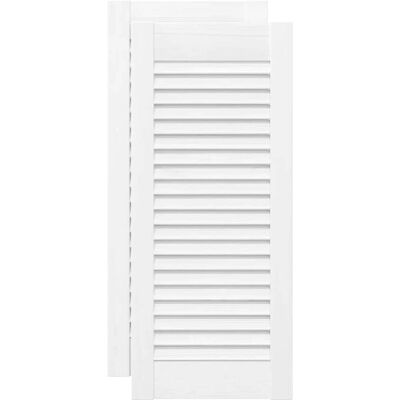 vidaXL Hvide lamelleskabsdøre - 69x29,5 cm vidaXL Hvide lamelleskabsdøre - 69x29,5 cm