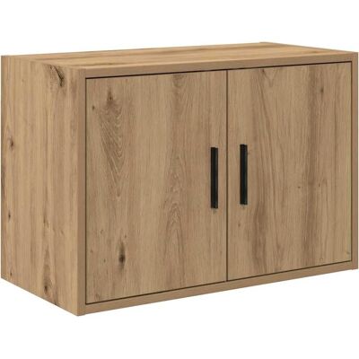 Armoire murale de garage vidaXL - Bois, Gris béton - Publicité Armoire murale de garage vidaXL - Bois, Gris béton - Publicité
