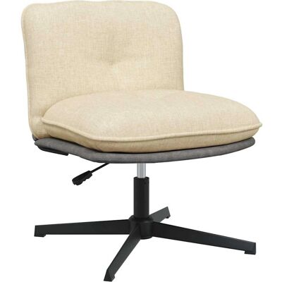 Vidaxl Crema Stoff Bürostuhl - Höhenverstellbar 360° Drehbar Vidaxl Crema Stoff Bürostuhl - Höhenverstellbar 360° Drehbar