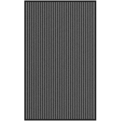 vidaXL Fußmatte Streifen Schwarz Grau 90x150 cm - Fußmatte vidaXL Fußmatte Streifen Schwarz Grau 90x150 cm - Fußmatte