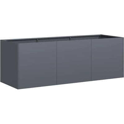 vidaXL Stahl Anthrazit 120x40x40 cm Pflanzgefäß vidaXL Stahl Anthrazit 120x40x40 cm Pflanzgefäß