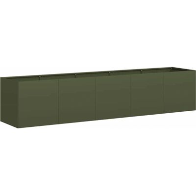 vidaXL Pot de Jardin Vert Olive 200x40x40cm - Jardinière vidaXL Pot de Jardin Vert Olive 200x40x40cm - Jardinière