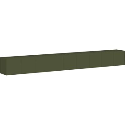 vidaXL Olivengrøn 360x40x40 cm Stålplanter vidaXL Olivengrøn 360x40x40 cm Stålplanter
