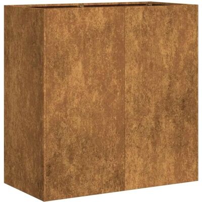 vidaXL Jardinera en acier corten 80x40x80 cm - Pot de fleurs extérieur - Publicité vidaXL Jardinera en acier corten 80x40x80 cm - Pot de fleurs extérieur - Publicité