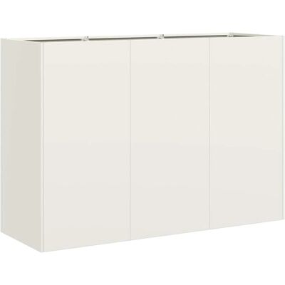 vidaXL Pot de Fleur en Acier Blanc - Jardinière Exterieur - Publicité vidaXL Pot de Fleur en Acier Blanc - Jardinière Exterieur - Publicité