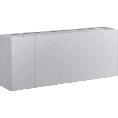 vidaXL Jardinera 200x40x80cm Acero Galvanizado vidaXL Jardinera 200x40x80cm Acero Galvanizado