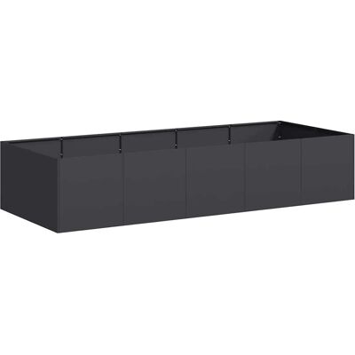 Jardinera de Acero Laminado en Frío Negra - 200x80x40 cm Jardinera de Acero Laminado en Frío Negra - 200x80x40 cm