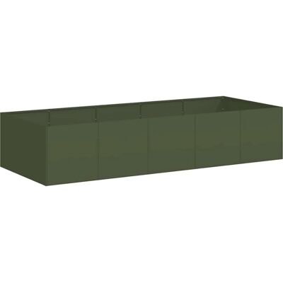 Jardinera de Acero Verde Oliva vidaXL - Tipo de Planta Jardinera de Acero Verde Oliva vidaXL - Tipo de Planta