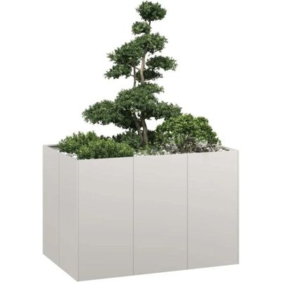 vidaXL Pflanzkübel Edelstahl 120x80x80 cm vidaXL Pflanzkübel Edelstahl 120x80x80 cm