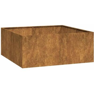 vidaXL Wetterfester Stahl Rostbraun 100x100x40cm Pflanzkübel vidaXL Wetterfester Stahl Rostbraun 100x100x40cm Pflanzkübel