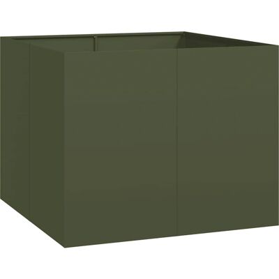 vidaXL Podniesiony kwietnik ogrodowy ze stali 100x100x80 cm vidaXL Podniesiony kwietnik ogrodowy ze stali 100x100x80 cm