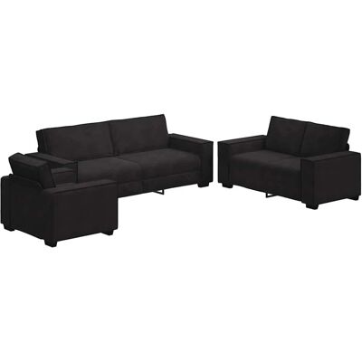 vidaXL 3-tlg. Sofagarnitur mit Kissen - Sofa Set vidaXL 3-tlg. Sofagarnitur mit Kissen - Sofa Set