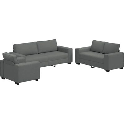 vidaXL Ensemble de Canapés 3 Pièces avec Coussins - Sofa Set vidaXL Ensemble de Canapés 3 Pièces avec Coussins - Sofa Set