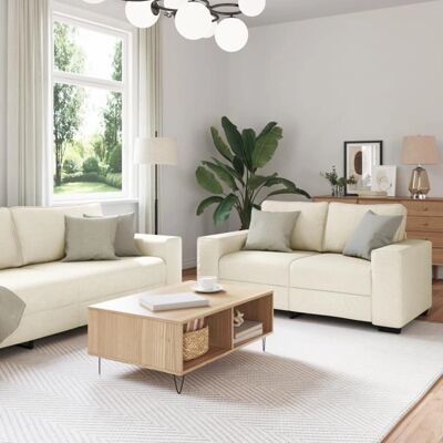Mærke Model - Moderne Sofa-Set med Aftagelige Puder - Sofa-Set Mærke Model - Moderne Sofa-Set med Aftagelige Puder - Sofa-Set