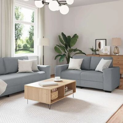 vidaXL 2-tlg. Sofagarnitur mit Kissen - Wohnzimmermöbel vidaXL 2-tlg. Sofagarnitur mit Kissen - Wohnzimmermöbel