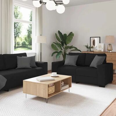 vidaXL 2-tlg. Sofagarnitur mit Kissen - Wohnzimmermöbel vidaXL 2-tlg. Sofagarnitur mit Kissen - Wohnzimmermöbel