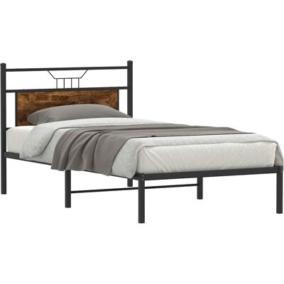 vidaXL Bed Frame zonder Matras - 100x200 cm - Bruin - Hout vidaXL Bed Frame zonder Matras - 100x200 cm - Bruin - Hout