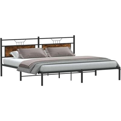 vidaXL Sänkykehys savustetavasta tammesta 193x203 cm - vidaXL vidaXL Sänkykehys savustetavasta tammesta 193x203 cm - vidaXL