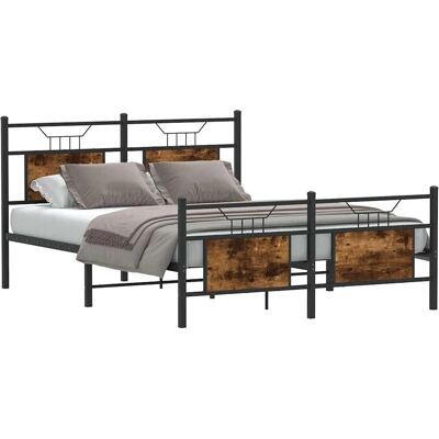 vidaXL Bed Frame with Storage - 140x190 cm - Sturdy Steel vidaXL Bed Frame with Storage - 140x190 cm - Sturdy Steel