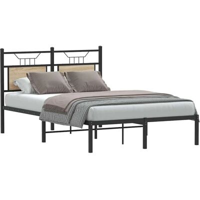vidaXL Bed Frame Sonoma-Eiche 120x200 cm - Bed Frame vidaXL Bed Frame Sonoma-Eiche 120x200 cm - Bed Frame