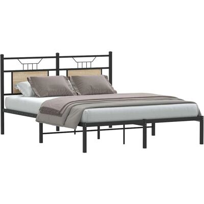 vidaXL Sänkykehys Sonoma-Oak 137x190 cm - Bed Frame vidaXL Sänkykehys Sonoma-Oak 137x190 cm - Bed Frame