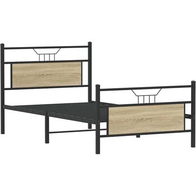 vidaXL Bed Frame with Storage - 100x200 cm - Brown vidaXL Bed Frame with Storage - 100x200 cm - Brown