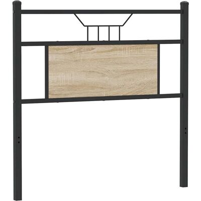vidaXL Sänggavel Sonoma Oak 75 cm Kestävä puupaneeli ja teräs - Sänggavel vidaXL Sänggavel Sonoma Oak 75 cm Kestävä puupaneeli ja teräs - Sänggavel