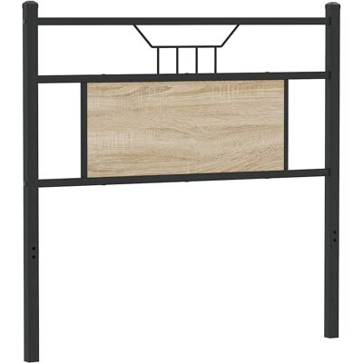 vidaXL Headboard Sonoma Oak 90 cm Engineered Wood and Steel bed headboard - Headboard vidaXL Headboard Sonoma Oak 90 cm Engineered Wood and Steel bed headboard - Headboard