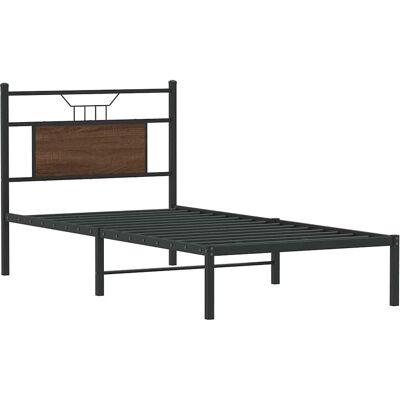 vidaXL Bed Frame Brown 90x190cm - Support & Storage vidaXL Bed Frame Brown 90x190cm - Support & Storage