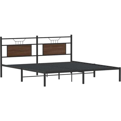 vidaXL Bettgestell mit Kopfteil 183x203 cm - Bettgestell vidaXL Bettgestell mit Kopfteil 183x203 cm - Bettgestell