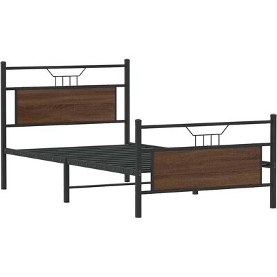 vidaXL Sänkykehys - Ruskea - 100x190 cm - Sänkykehys vidaXL Sänkykehys - Ruskea - 100x190 cm - Sänkykehys